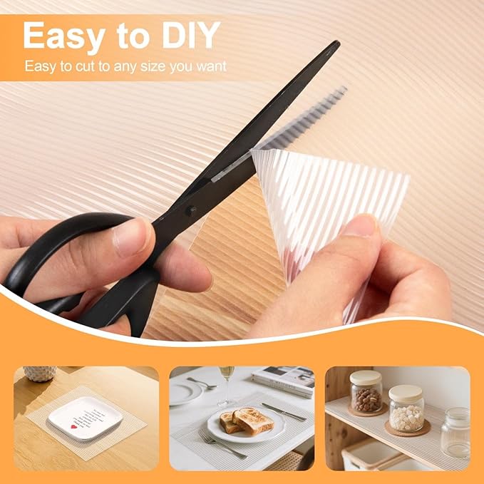 FEXIA Shelf Liners for Kitchen Cabinets Non-Slip Drawer Liner 20 Inches x 20 FT Waterproof & Oil-Proof Non Adhesive Durable Material Fridge Liner for Shelves