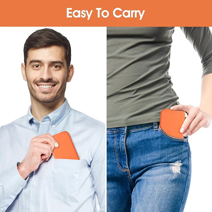 Hand Mirror,Ultrathin Ultralight, Portable, Folding, Handheld, Compact Travel Mirror for Camping,Home,Office,Small Mirror for Pocket and Purse,Good for Gift (Red)