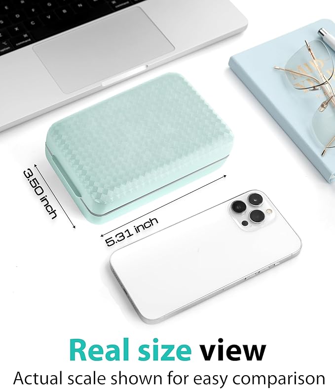 Travel Pill Organizer Box – Moisture Proof Case with Magnetic Closure, Large 8-Compartment Holder for Pills, Vitamins and Supplements, Secure Medicine Organizer for Traveling and Home, for Daily Use