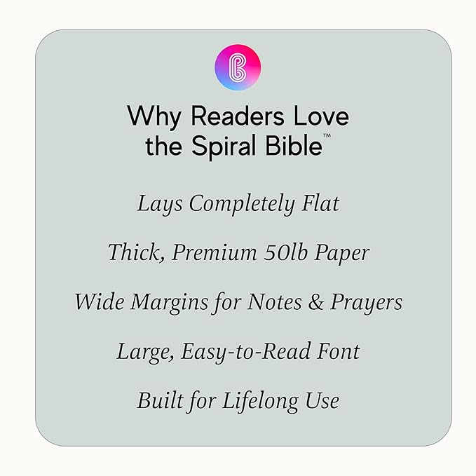 Official Spiral Bible® The Bible in a Year | 52 Week Guided Bible Study & Daily Reading Plan | Spiritual Companion & Journal for Adults & Teens | 8.5" x 11" Notebook | Mountains