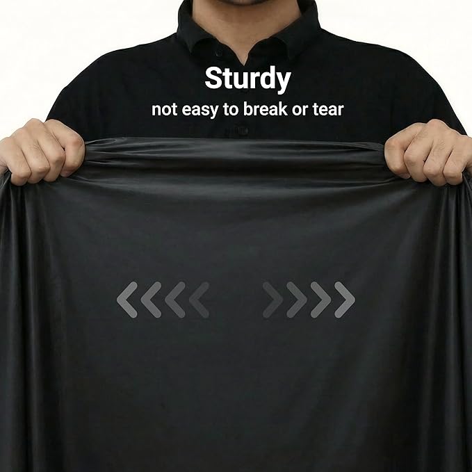 Auros Premium Plastic Tablecloths 10 Pack, 84'' Round Disposable Table Covers, Thick & Durable, Waterproof & Spill-Proof, Easy Cleanup for Parties, Wedding, Picnic, Onyx Black