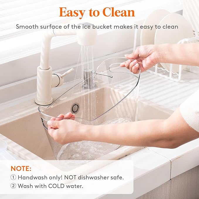 Lifewit 6.5L Ice Bucket for Parties 4 Pcs, Portable Drink Bucket for Cocktail Bar, Plastic Champagne Cooler for Beverage/Wine/Beer, Mimosa Bar Supplies Chiller Tub with Scoop 38 x18x20 cm/15x7x8"