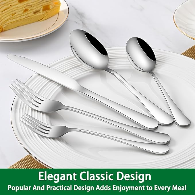 Dinner Forks Set, 8-Piece 8 Inches Stainless Steel Table Fork,Dishwasher Safe Flatware Forks,Food Grade Mirror Polishing Silverware Main Fork For Home,Restaurant Or Hotel