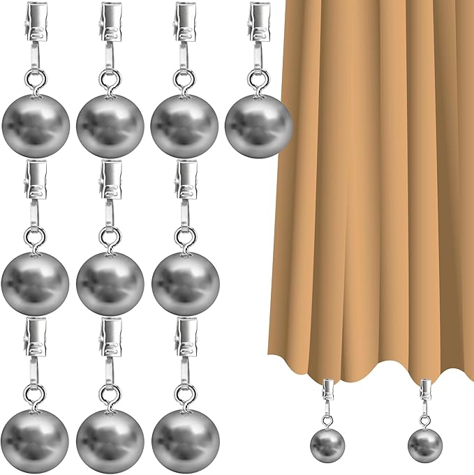 Tablecloth Flags Weights, Stabilizing Tablecloth Flags, Clip Weights for Other Fabrics for Camping, Picnics, Travel, Parties, Useful Fabric Fixing Tools for Outdoor Events, 10 Pack
