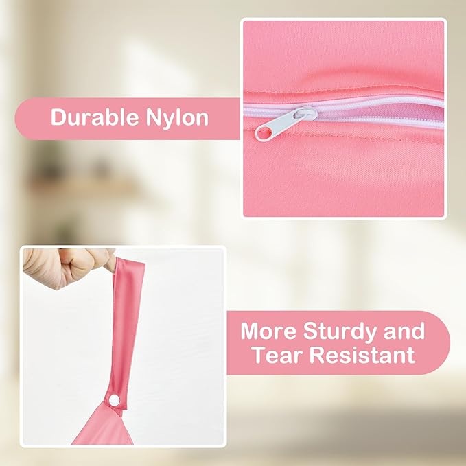 2 Pcs Large Travel Laundry Bag Waterproof Wet Dry Bag Washable Dirty Clothes Bag for Gym Clothes Laundry Wet Clothes Swimming Yoga