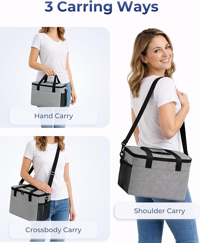 饮料保温包 Portable Drink Carrier Suitable for Doordash Accessories Grubhub Postmates Drivers, Reusable Cup Holder Carrier with Handle,Perfect for Plastic Drink Holder take Out Cup Carriers for delivery