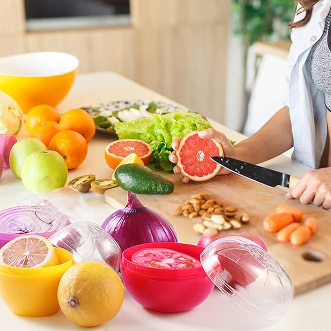Onion Storage Containers, Reusable Onion Keeper for Refrigerator, Individual Onion Saver Holder Organizer for Fridge to Keep Onion Fresh