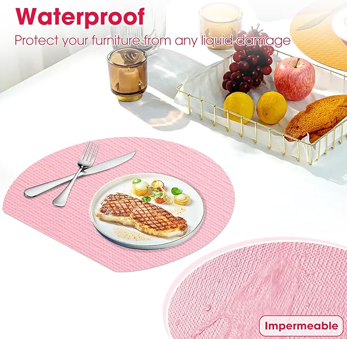 Drawer and Shelf Liner, Non-Slip Kitchen Cabinet Liners Non-Adhesive Thick Strong Grip Waterproof Washable Mats Protect Dresser Shelves Cupboard Bathroom Cabinets, Pink, 24 in X 10 FT