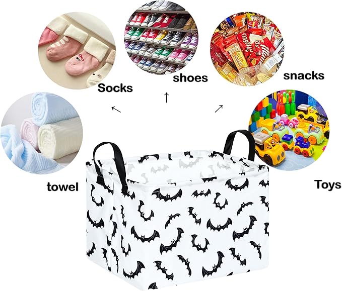 Rectangle Gift Storage Basket Home Shelf Storage Basket Organizer Box Clothes Laundry Hamper Nursery Basket Laundry Basket with Handles