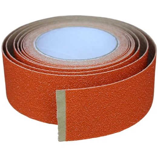 Anti Slip Tape 2 Inch Wide, Waterproof Grip Adhesive Tape, Heavy Duty High Traction Friction for Indoor/Outdoor Steps (33 Ft/Orange).