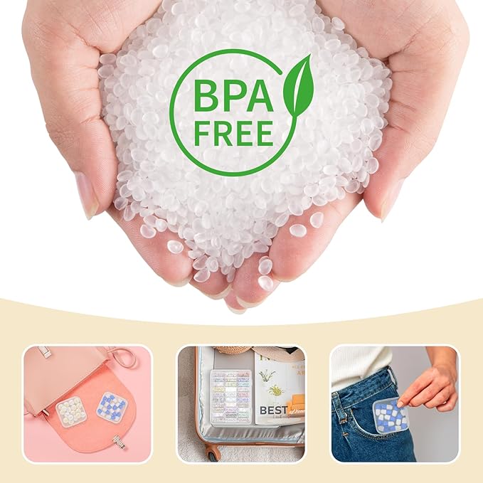 Mathtoxyz Bead Organizer Box, 93Pcs Small Organizers and Storage Plastic Cases, Mini Clear Storage Containers With Hinged Lid, Rectangle for Bracelet Making, DIY Jewelry Craft, Nail