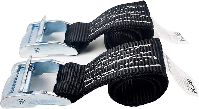 1500 lbs 1" x 6' Tie Down Straps, 2 Pack Adjustable Lashing Straps Ratchet Straps Heavy Duty Ratchet Tie Down Straps Cargo Straps with Cam Buckle Suitable for Carrying Various Cargo or Luggage