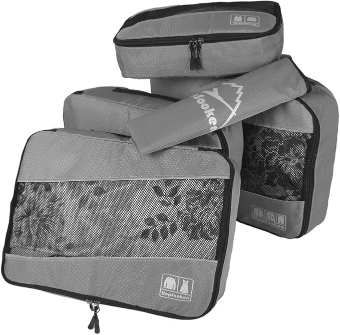 5 Set Packing Cubes for Travel Large Suitcase Luggage Organizer Bags Travel Accessories Vacation 4 Cubes 1 Laundry Pouch Bag