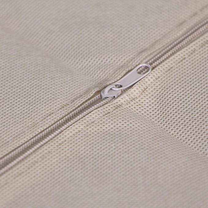 DIOMMELL 4 Pack Foldable Cloth Storage Box Closet Dresser Drawer Organizer Fabric Baskets Bins Containers Divider for Clothes Underwear Bras Socks Clothing,Beige 400