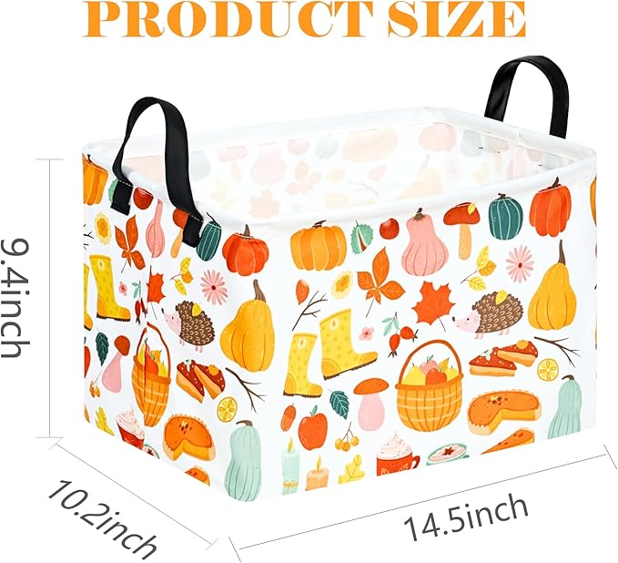 Rectangle Gift Storage Basket Home Shelf Storage Basket Organizer Box Clothes Laundry Hamper Nursery Basket Laundry Basket with Handles