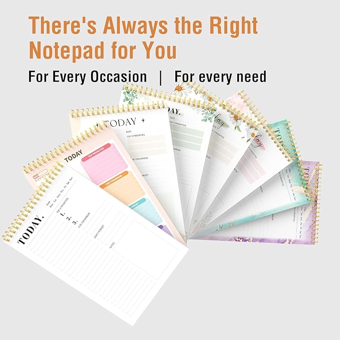 Forvencer To Do List Notepad with 52 Sheets (6.5 x9.8), To Do List Notebook for Work, Undated Daily Planner Organizer for Tasks Checklist & Goal Planning, To Do List for Office, School, Green Block