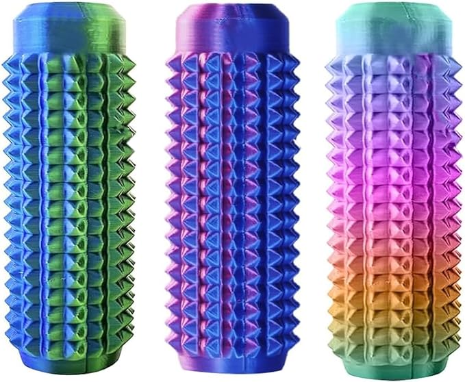 3PC Little Ouchies Fidget Toys Adults, Pain Stim Fidget Anxiety Relief Pain Stim Pocket Sensory Toys for Anxiety and Stress Reduction,Portable Travel Stress Relief Spiky Fidget Keychain (Style-1)