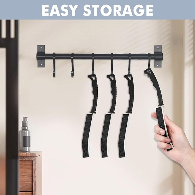 Grout Brush and Crevice Cleaning Brush - Gap Cleaning Tools, Grout Scrub Brush, Effective Tile Grout for Household, Floor, Grout Lines, Tile, Flower Pots, Kitchen, Home Essentials Brush(3)