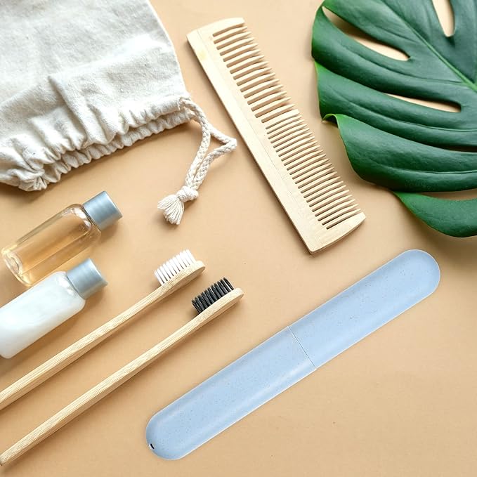 VOCOSTE 1pcs, Traveling Toothbrush Holders Case, PP Toothbrush Case for Travel Business, Blue, 8.07''x1.22''x0.83''