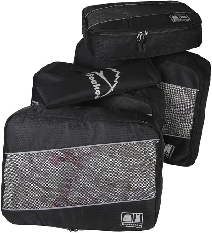 5 Set Packing Cubes for Travel Large Suitcase Luggage Organizer Bags Travel Accessories Vacation 4 Cubes 1 Laundry Pouch Bag