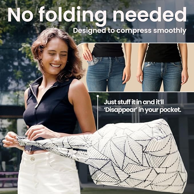 Nanobag Ultralight Foldable Tote for Women & Men, Reusable Grocery & Travel Bag, Packable Collapsible Compact Market Essential (Standard Gray)