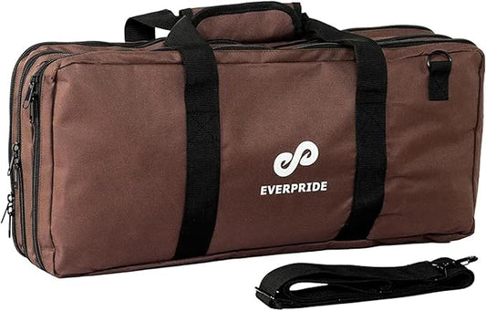 EVERPRIDE Chef Knife Bag Holds 20 Knives PLUS Large Zippered Compartment for Kitchen Tools – Durable, Large Knife Bag for Chefs – Professional Grade and makes a great gift!