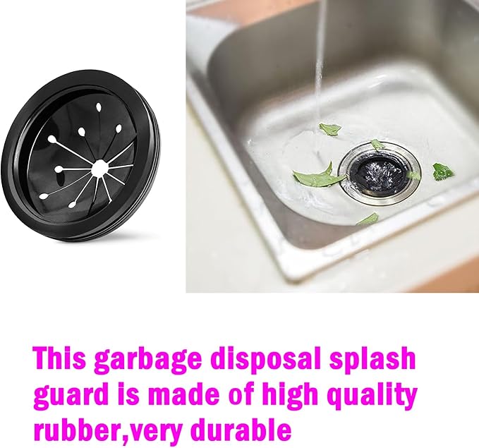 Garbage Disposal Splash Guard Sink Baffle Disposal Replacement Waste Food Disposal Part for Whirlaway,for Waste King,for Sinkmaster and for GE Models