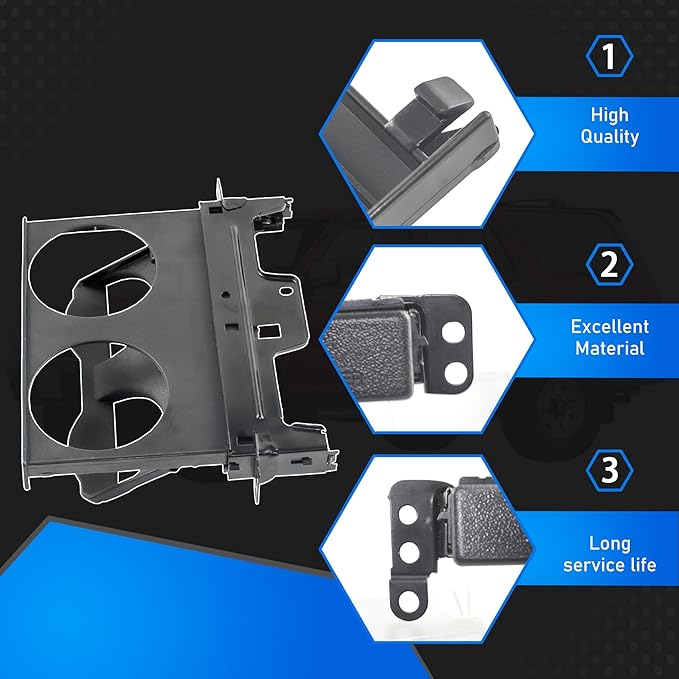 Instrument Panel Center Cup Holder Compatible with 1989-1995 Toyota 4runner Hilux Pickup Dash Mounted Dual Pull Out Replaces 55620-89103 55620 89103 5562089103