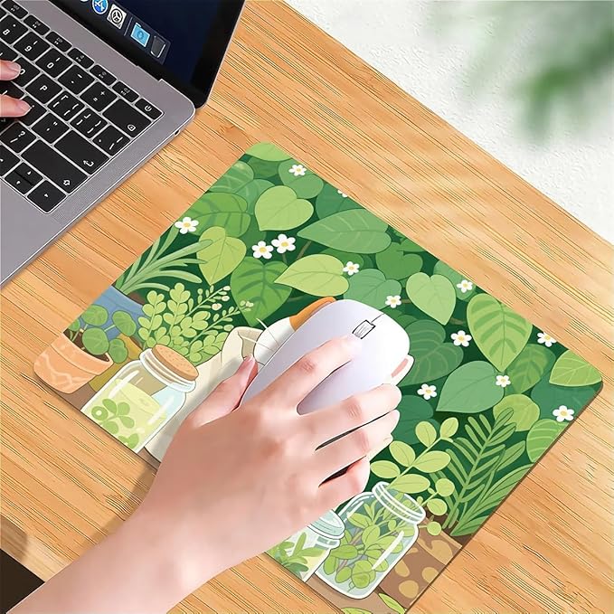 Square Mouse Pad Cute Kitten, Personalized Premium-Textured Custom Mouse Mat Design, Washable Mousepad Cloth, Non-Slip Rubber Base Computer Mouse Pads Cat for Wireless Mouse