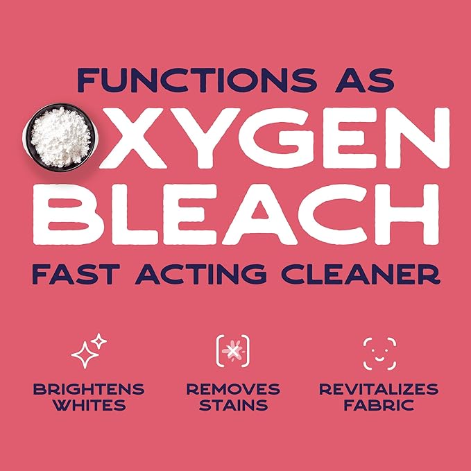 Ecoxall Sodium Percarbonate, 99.9% Pure Oxygen Bleach Powder, Laundry Stain Remover, Whitener, and Detergent, Dishwasher Cleaner and Deodorizer, 2 lbs (32 oz), Pack of 1