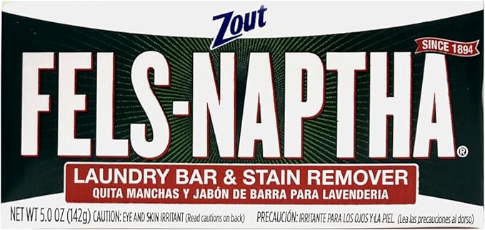 Fels Naptha Laundry Soap & Stain Remover Bar, Pack of 3