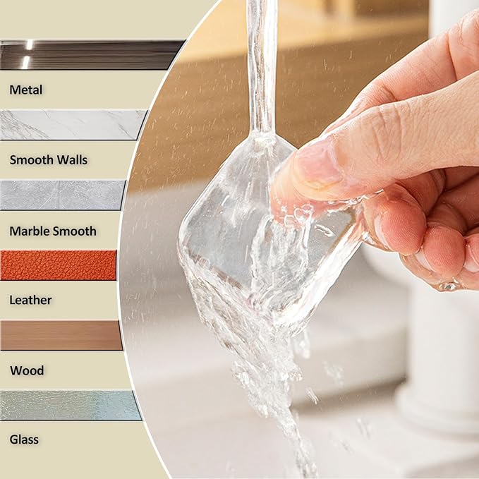 Door Stopper Clear Rubber Door Stops Wall Protector, Transparent Self Adhesive Door Handle Knob Wall Shield Bumper Guard for Bathroom,Kitchen, Tables, Wall Fridge Cabinet Headboard 12 Pack (Clear)