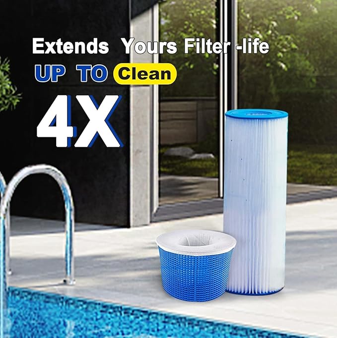 40 Pack Pool Skimmer Socks for Filters Baskets/Hot Tub Filter, Works Perfect with The Surface Skimmer for Inground and Above Ground Pool, Swimming Pool Accessories for Adults Kids
