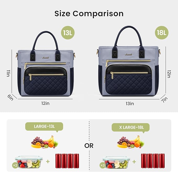 LOVEVOOK Insulated Lunch Bag Women,Wide Opening Adult Lunch Box Women with Cup Holder,X Large Leakproof Cooler Bag for Work Picnic Beach Family College Mom,Lunch Teacher Breast Pump Diaper Tote Bag