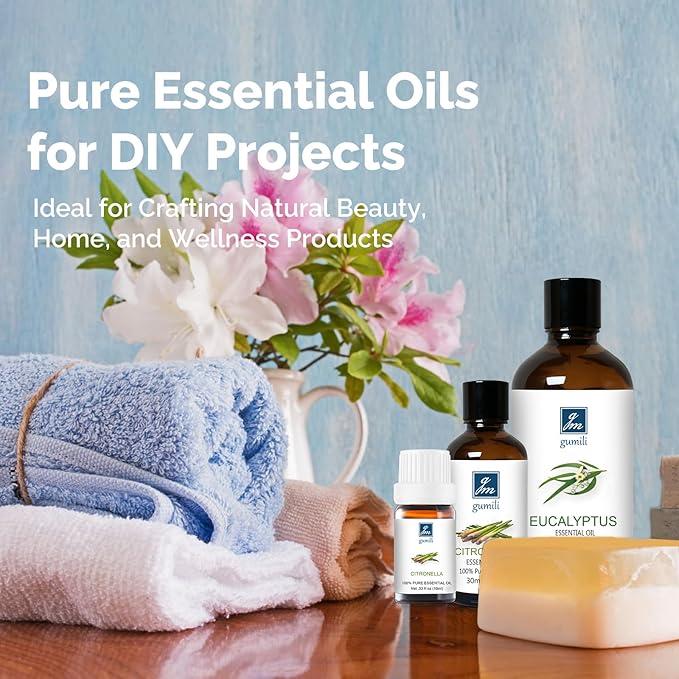 Vetiver Essential Oil - Pure Organic Essential Oil for Diffuser, Spray, Skin, Hair, Massage, DIY Candles & Soap - 10mL