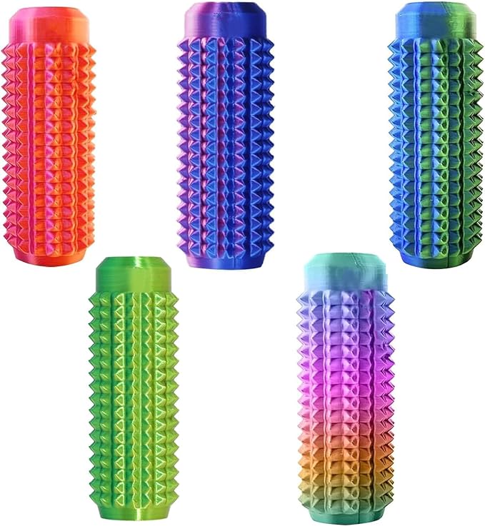 5PC Little Ouchies Fidget Toys Adults, Pain Stim Fidget Anxiety Relief Pain Stim Pocket Sensory Toys for Anxiety and Stress Reduction,Portable Travel Stress Relief Spiky Fidget Keychain (Style-1)
