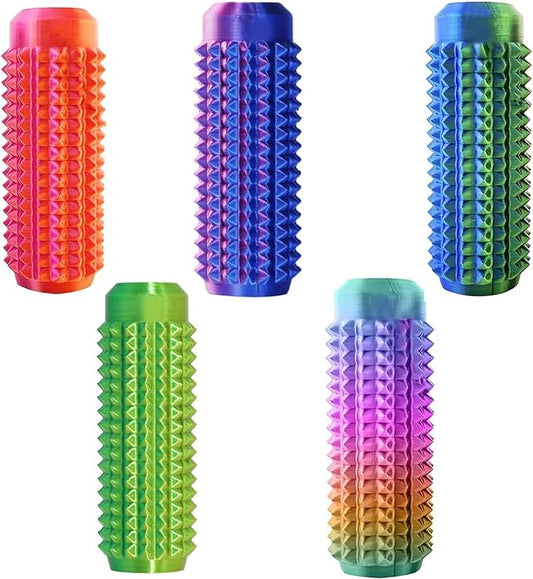 5PC Little Ouchies Fidget Toys Adults, Pain Stim Fidget Anxiety Relief Pain Stim Pocket Sensory Toys for Anxiety and Stress Reduction,Portable Travel Stress Relief Spiky Fidget Keychain (Style-1)