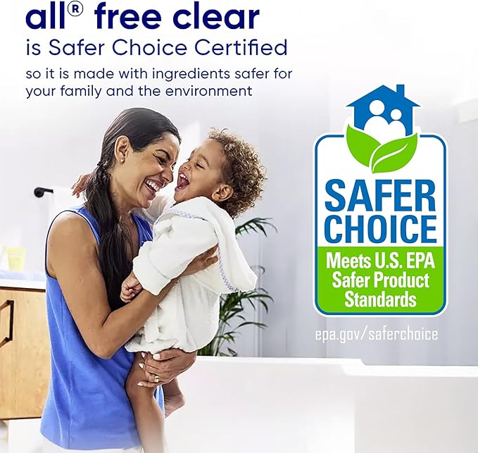 all Liquid Laundry Detergent Free Clear, 118 Ounce, 94 Loads