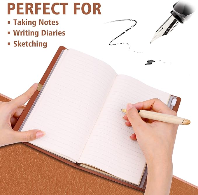 Afterprints Teacher Gifts – “Funny Things My Students Said” Leather Notebook, Cute Teacher Appreciation Gifts for Women Men, Teachers Birthday Presents, Engraved Refillable Journal