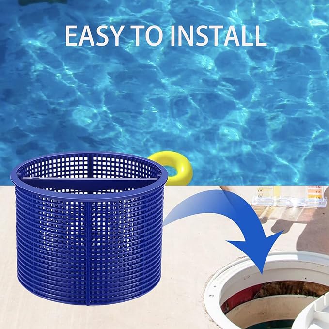 Pool Skimmer Basket Replacement,for Hayward Swimming Pool Skimmer SPX1082CA & Aladdin B-152 Skimmer Models,SP1082 SP1083 SP1084 1085 1086 SP1075 1075T 1076 1077 Skimmers Basket (Blue)