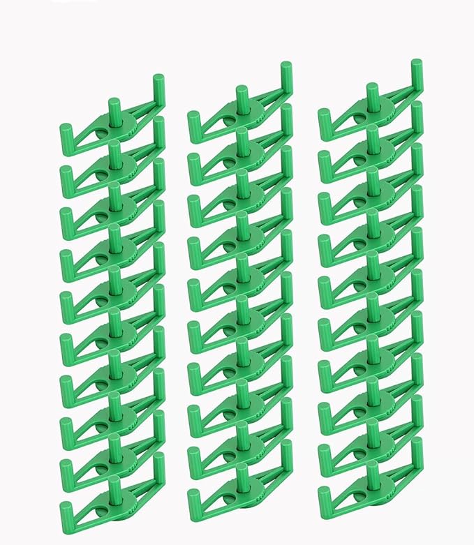 30Pcs Plant Stem Trainer Low Stress Training Clips Stem Bender Clips for Climbing Adjustable Bud Clips Plant Bender Plant Training Clips Plant Root Bender for Gardening Green