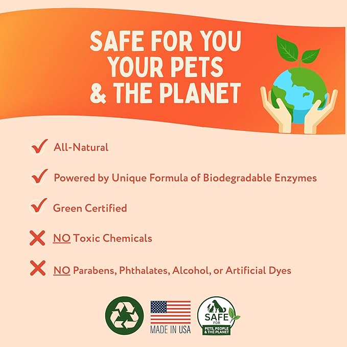 Wee Away X2 Dog Urine Stain & Odor Remover – Double Strength Enzyme Spot Cleaner for Dog Pee, Marking & Odor Removal – Carpet, Furniture & Bedding, Non-Toxic, 16oz