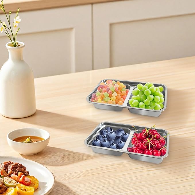 Obfuscate Stainless Steel Snack Containers,Reusable Snack Containers with Lids,Snack Box and Lunch Container for Office and Travel 1Pcs