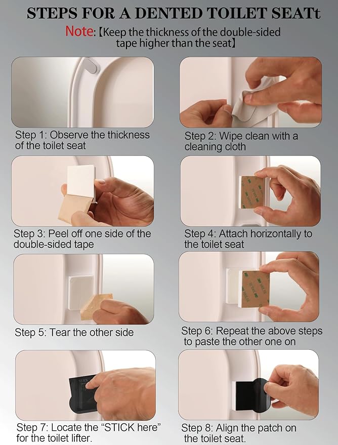 1pc-Black-Toilet Seat Lifter, Toilet Lid, Toilet Seat Handle to Lifter Toilet Cover Lifter, Avoid Touching Toilet Cover Handle Bathroom Accessories for Home, Office, Hotel