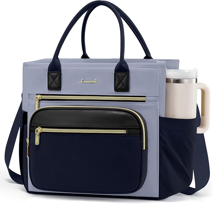 LOVEVOOK Insulated Lunch Bag Women,Wide Opening Adult Lunch Box Women with Cup Holder,X Large Leakproof Cooler Bag for Work Picnic Beach Family College Mom,Lunch Teacher Breast Pump Diaper Tote Bag