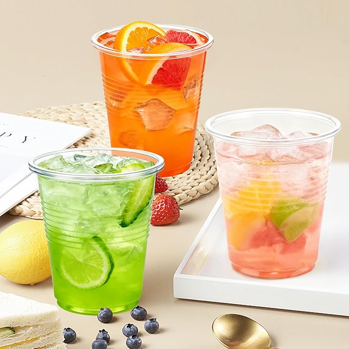 Lamosi 1500 Pack 3 oz Clear Plastic Cups, Disposable Bathroom Mouthwash Cups, Small Plastic Drinking Cup for Ice Tea, Party,Tasting, Travel and Event