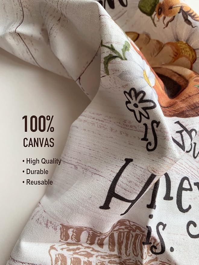 Hglian Bee Grocery Bag Holder,Plastic Bags Organizer Garbage Shopping Trash Bags Storage,Farmhouse Kitchen Décor-Home is Where Your Honey is