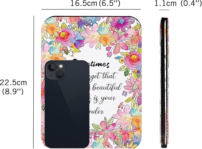 Folding Mirror Portable, Travel Makeup Compact Mirror PU Portable Adjustable Rectangular Vanity Mirror with Stand, for Travel, Camping, Home, Desk, Gifts