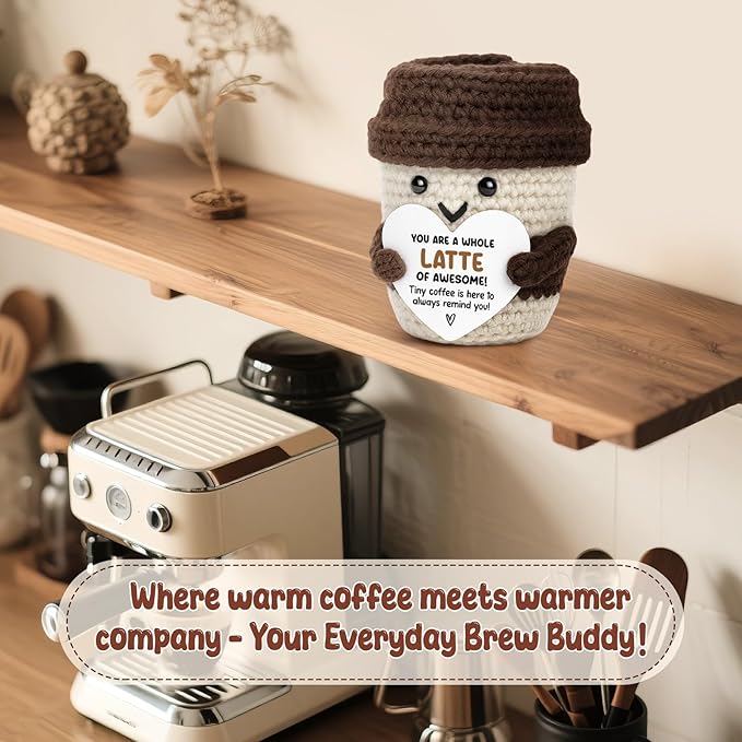Agantree art Coworker Birthday Appreciation Leaving Goodbye Gifts for Coworker Coffee Lover Inspirational Cheer Up Thinking of You Gifts for Women Men Friends Positive Handmade Coffee Mug Office Desk