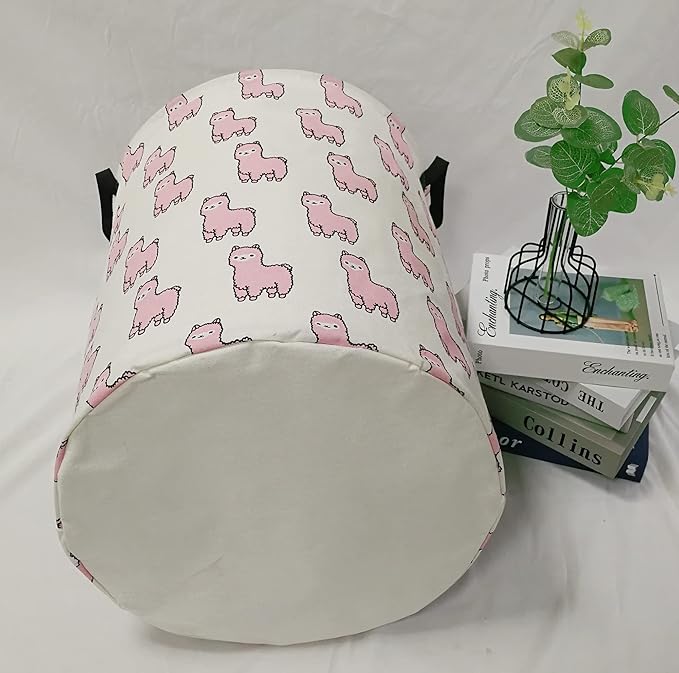 Baby Storage Basket Kids Hamper Nursery Bins Organizer Gift Toy Box Laundry Basket for Women Large Canvas Collapsible Chest for Home/Dorm/Office/Closet/Shelf/Room Decor